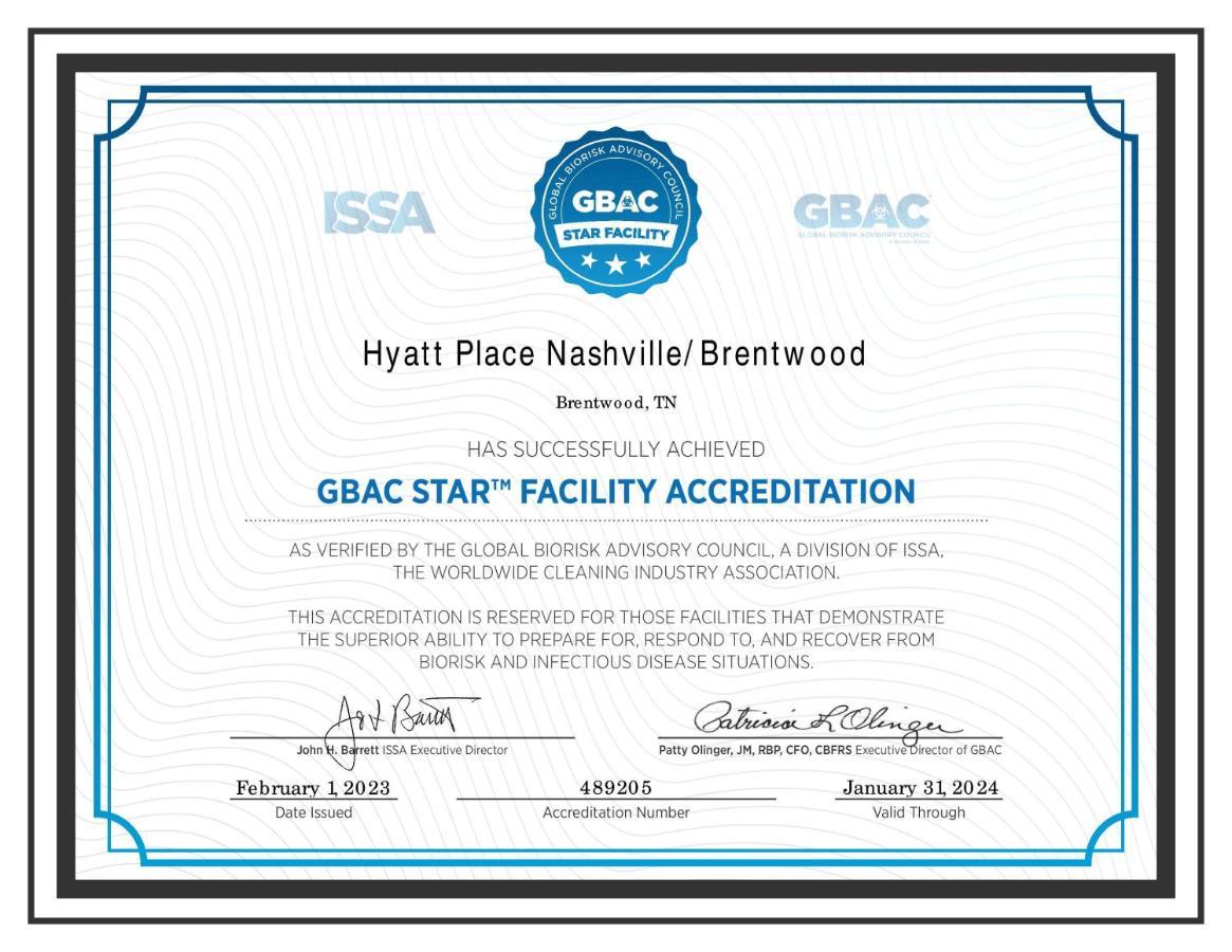 Hyatt Place Nashville Brentwood Bagian luar foto