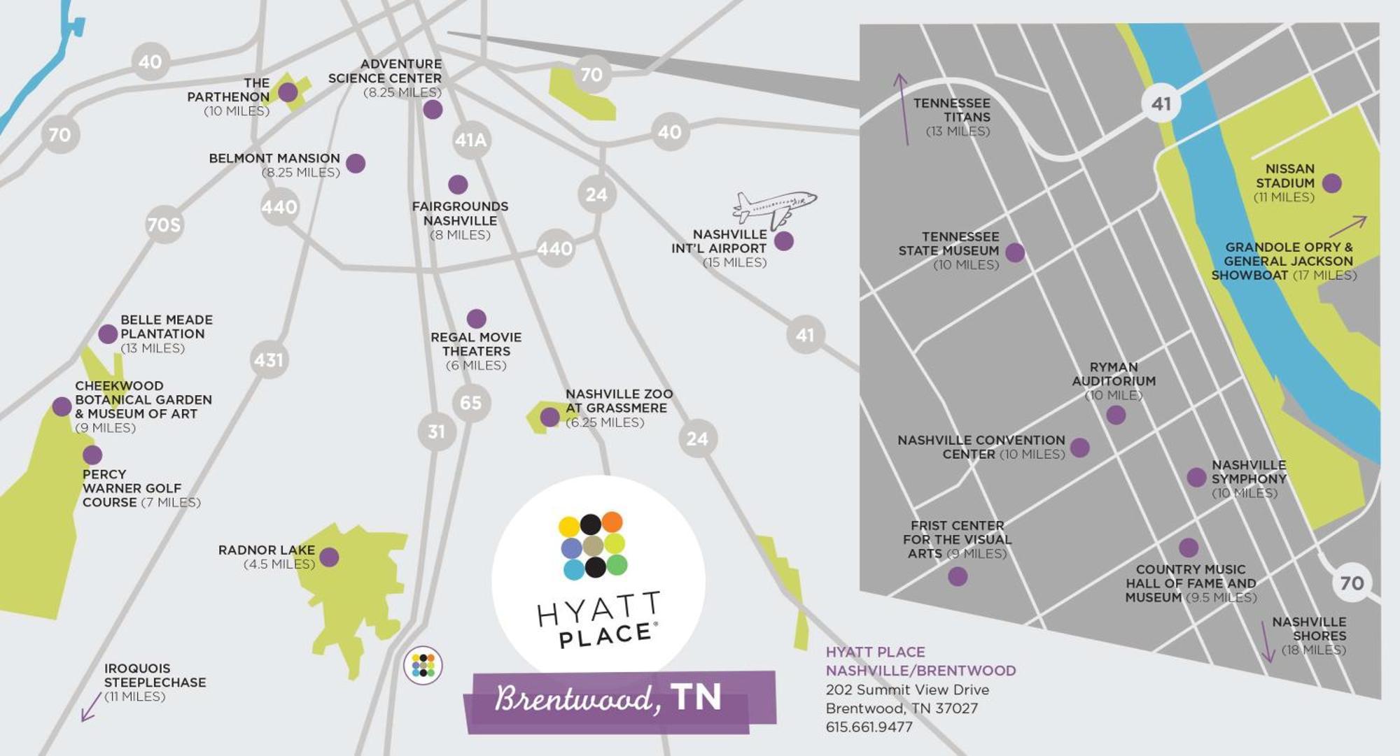 Hyatt Place Nashville Brentwood Bagian luar foto